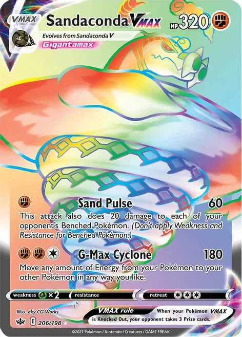 Sandaconda VMAX - Chilling Reign 206/198 - Secret Rare