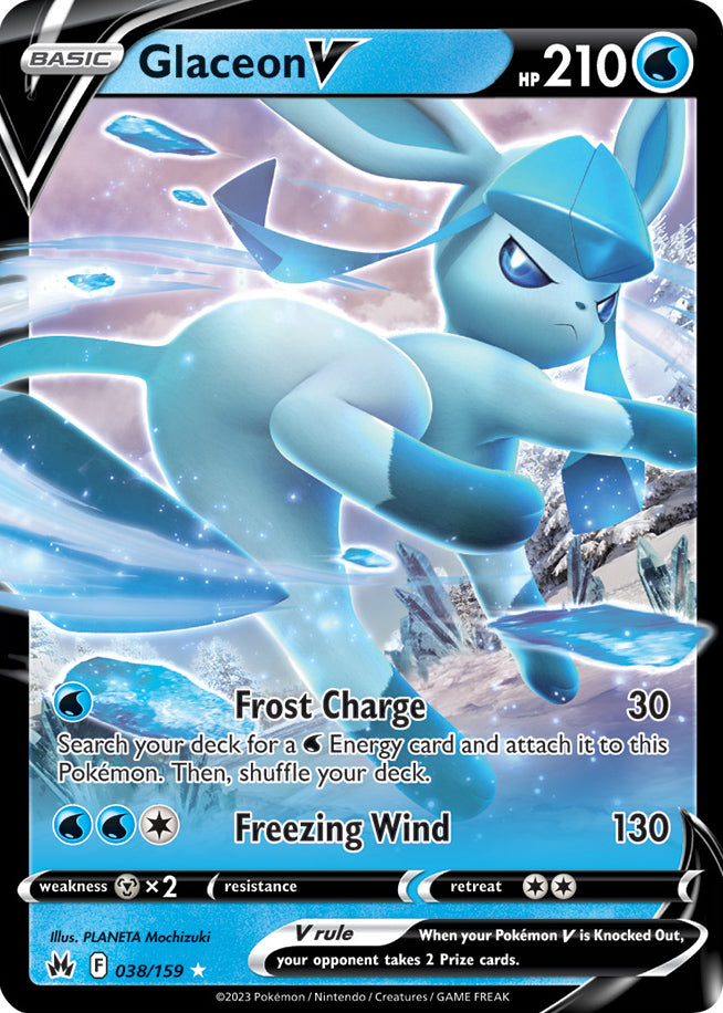 Glaceon V - Crown Zenith 038/159 - Ultra Rare