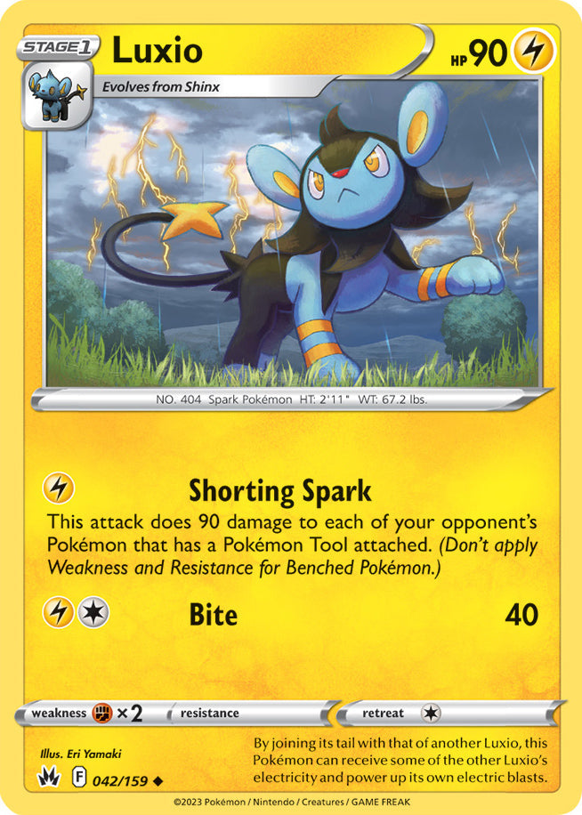 Luxio - Crown Zenith 042/159 - Uncommon