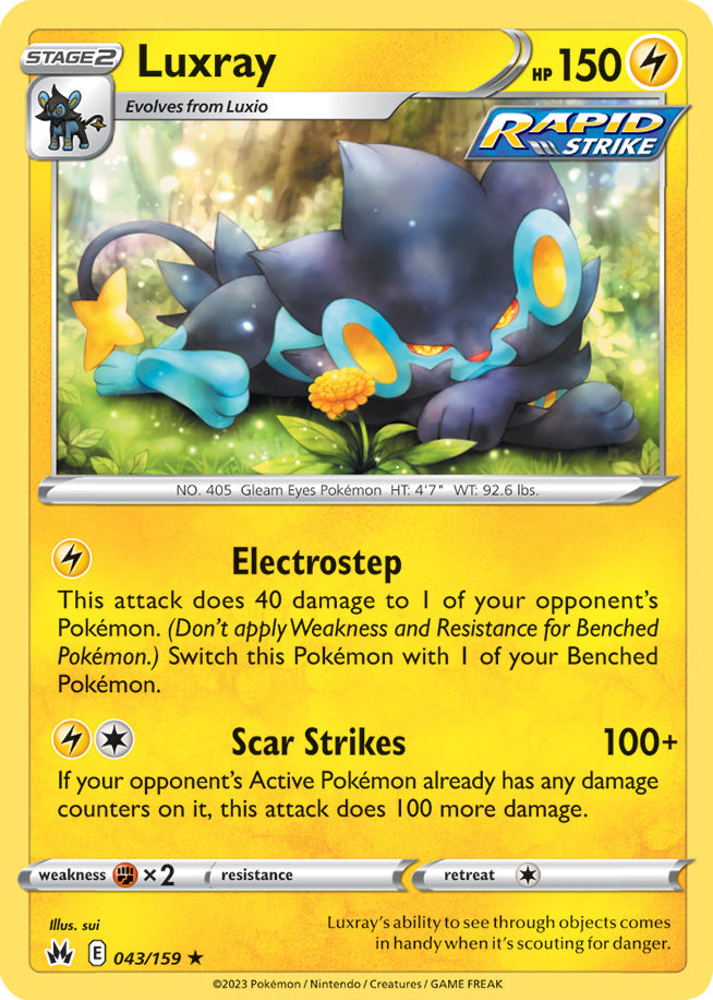 Luxray - Crown Zenith 043/159 - Rare