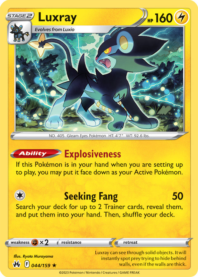 Luxray - Crown Zenith 044/159 - Rare