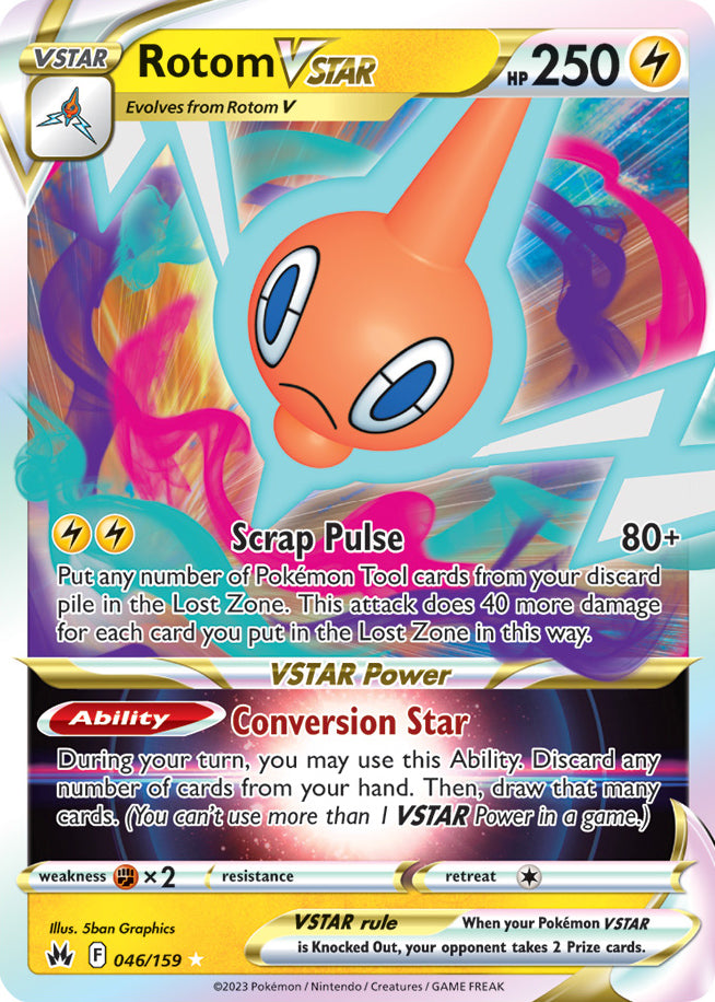 Rotom VSTAR - Crown Zenith 046/159 - Ultra Rare