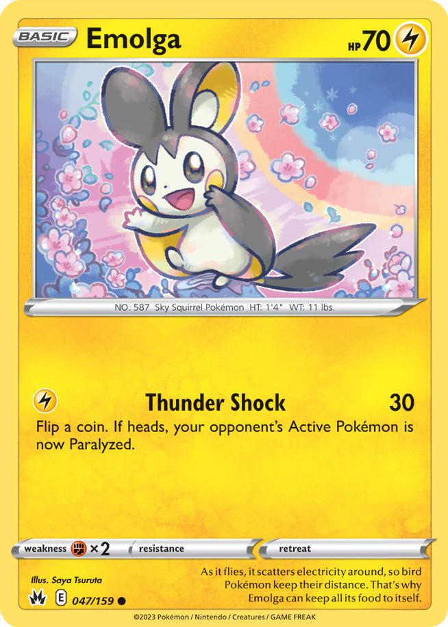 Emolga - Crown Zenith 047/159 - Common