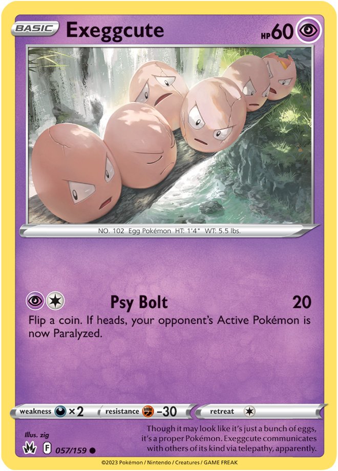 Exeggcute - Crown Zenith 057/159 - Common
