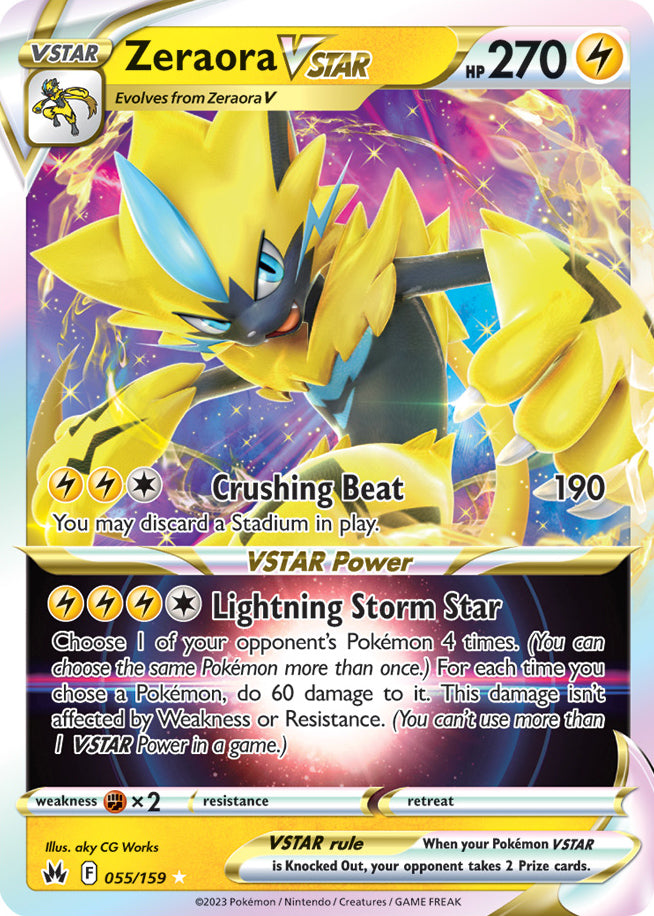 Zeraora VSTAR - Crown Zenith 055/159 - Ultra Rare