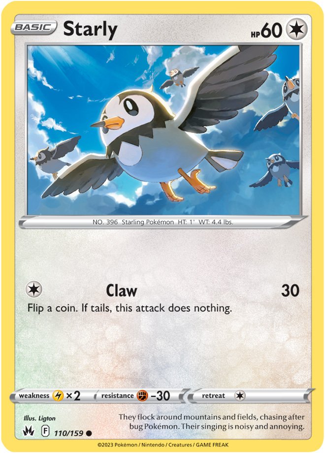 Starly - Crown Zenith 110/159 - Common