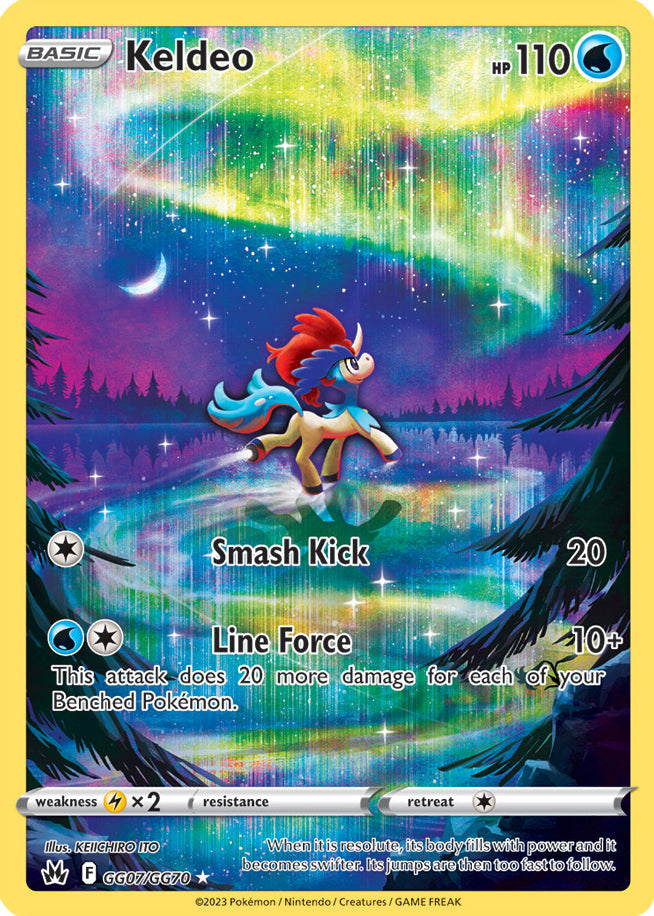 Keldeo - Crown Zenith GG07/GG70 - Galarian Gallery Holo Rare