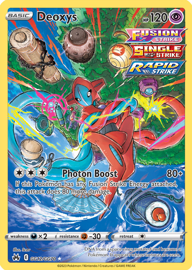 Deoxys - Crown Zenith GG12/GG70 - Galarian Gallery Holo Rare