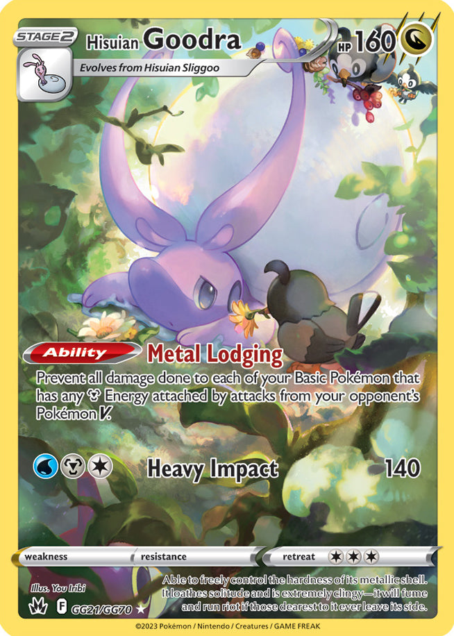 Hisuian Goodra - Crown Zenith GG21/GG70 - Galarian Gallery Holo Rare