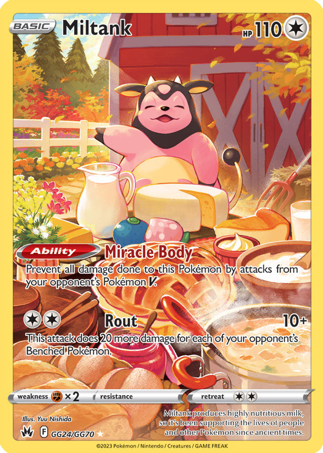Miltank - Crown Zenith GG24/GG70 - Galarian Gallery Holo Rare