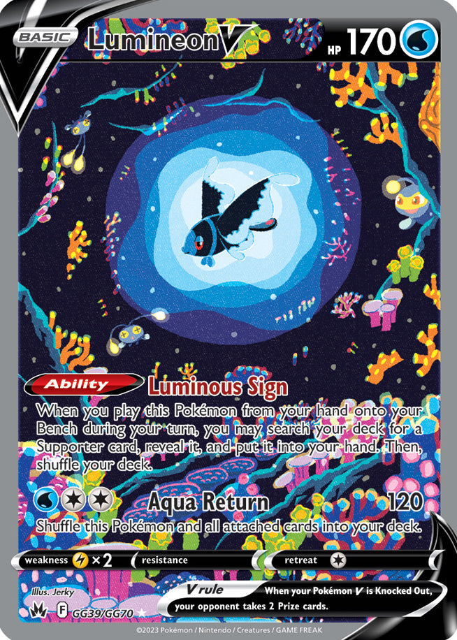 Lumineon V - Crown Zenith GG39/GG70 - Galarian Gallery Ultra Rare