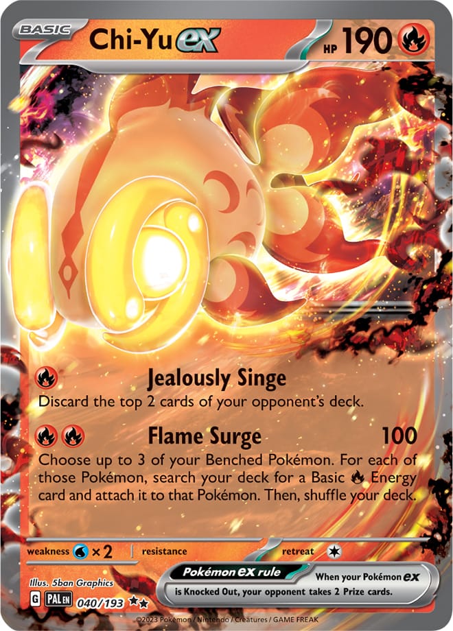 Chi-Yu ex - Paldea Evolved 040/193 - Double Rare