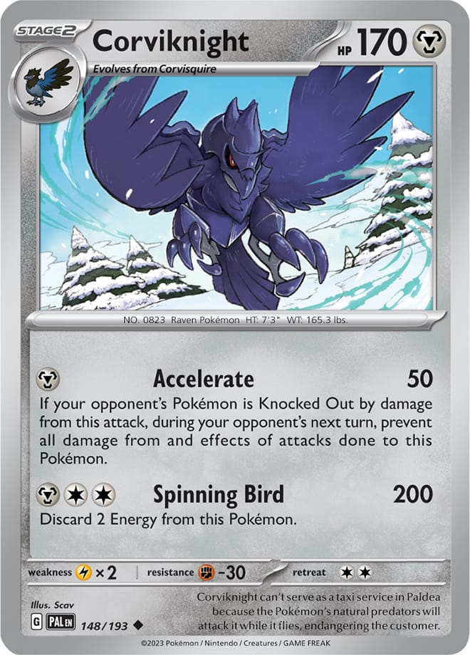 Corviknight - Paldea Evolved 148/193 - Uncommon