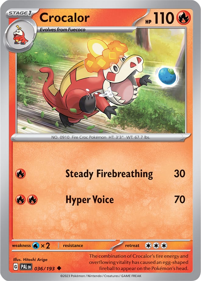 Crocalor - Paldea Evolved 036/193 - Uncommon