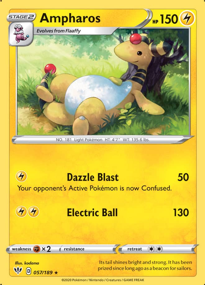 Ampharos - Darkness Ablaze 057/189 - Rare
