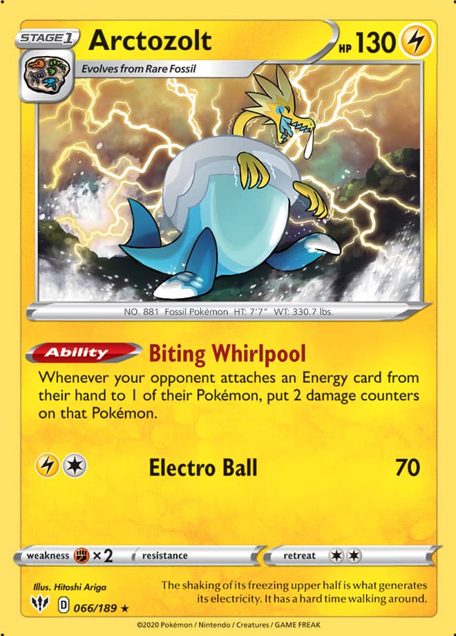 Arctozolt - Darkness Ablaze 066/189 - Rare Holo