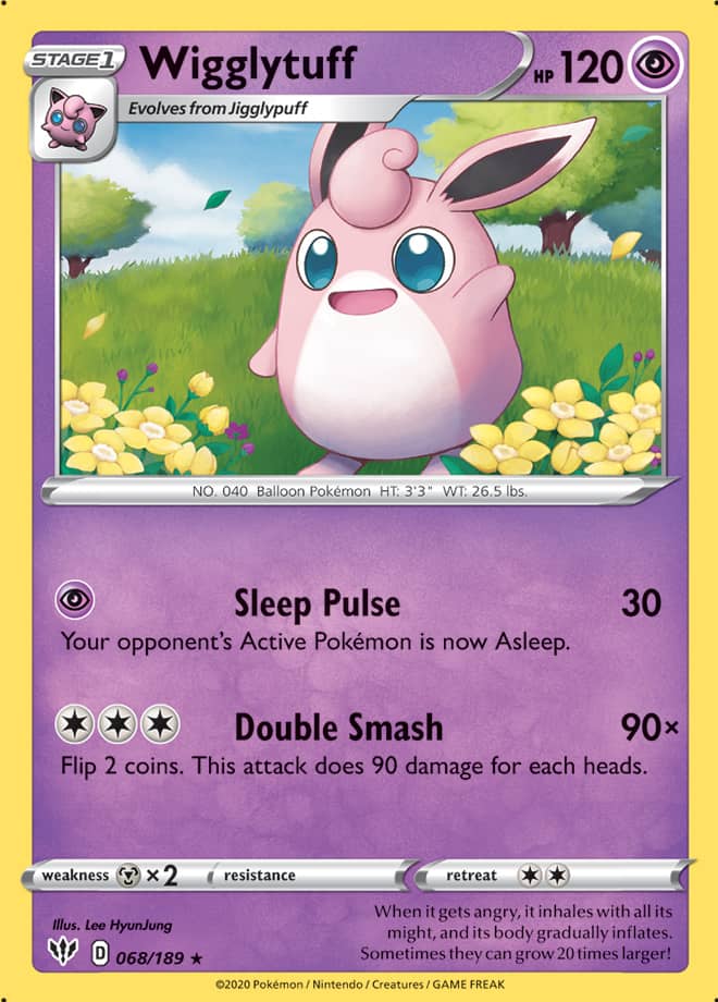 Wigglytuff - Darkness Ablaze 068/189 - Rare