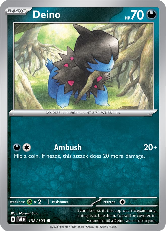Deino - Paldea Evolved 138/193 - Common