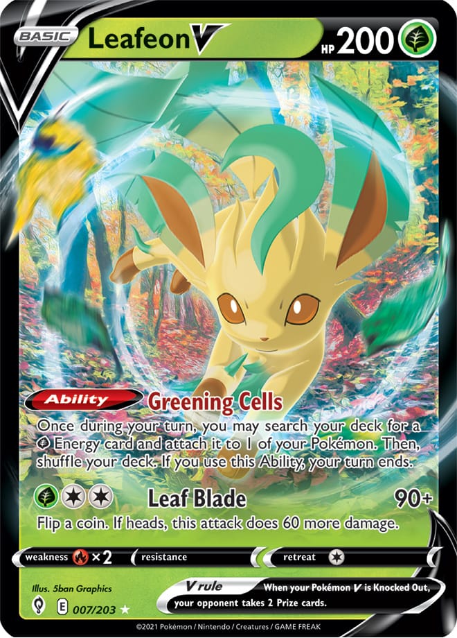 Leafeon V - Evolving Skies 007/203 - Ultra Rare