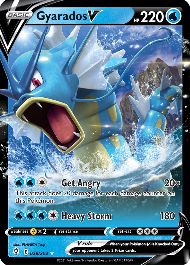 Gyarados V - Evolving Skies 028/203 - Ultra Rare