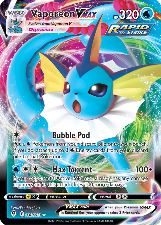 Vaporeon VMAX - Evolving Skies 030/203 - Ultra Rare