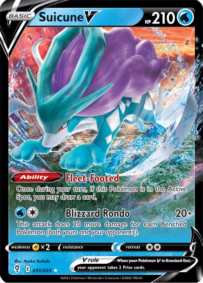 Suicune V - Evolving Skies 031/203 - Ultra Rare