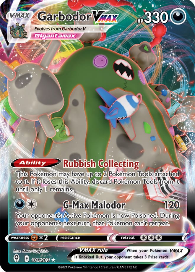 Garbodor VMAX - Evolving Skies 101/203 - Ultra Rare