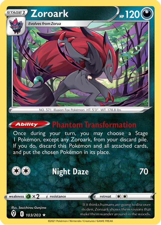 Zoroark - Evolving Skies 103/203 - Rare Holo