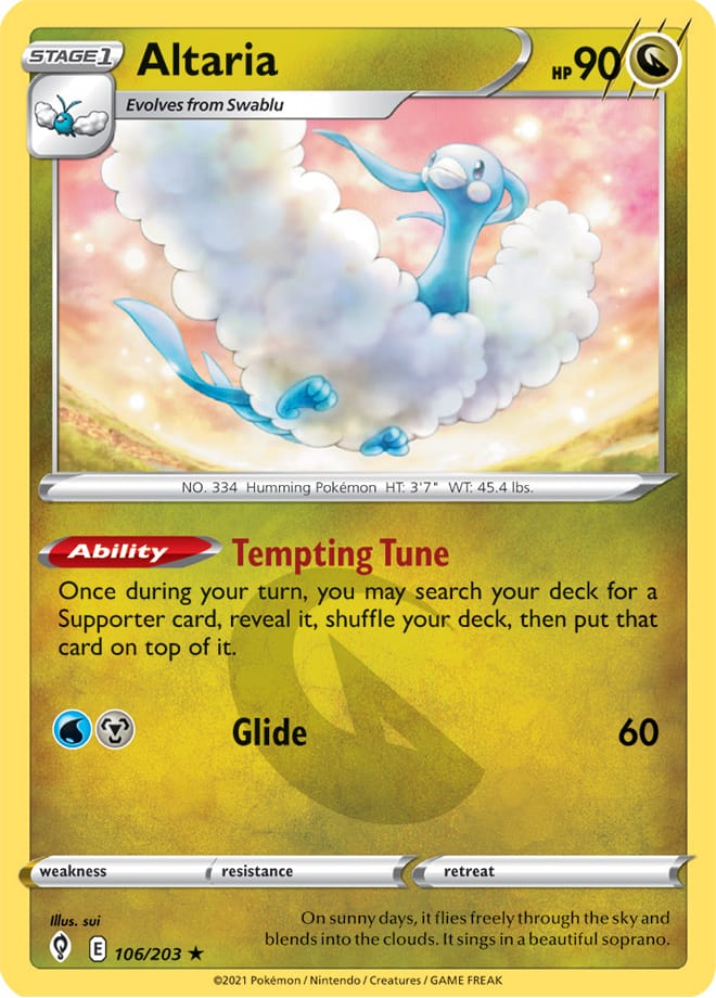 Altaria - Evolving Skies 106/203 - Rare