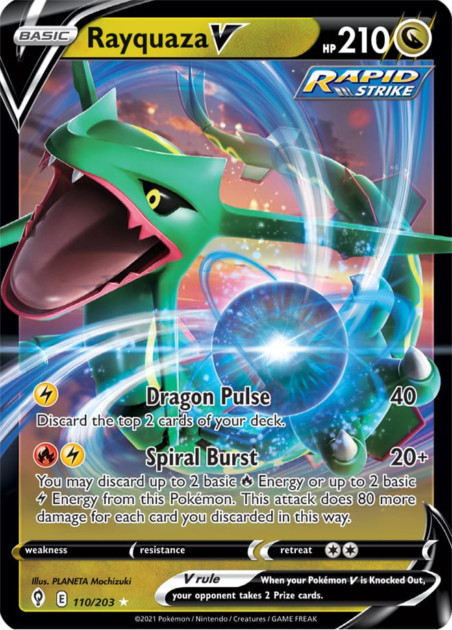 Rayquaza V - Evolving Skies 110/203 - Ultra Rare