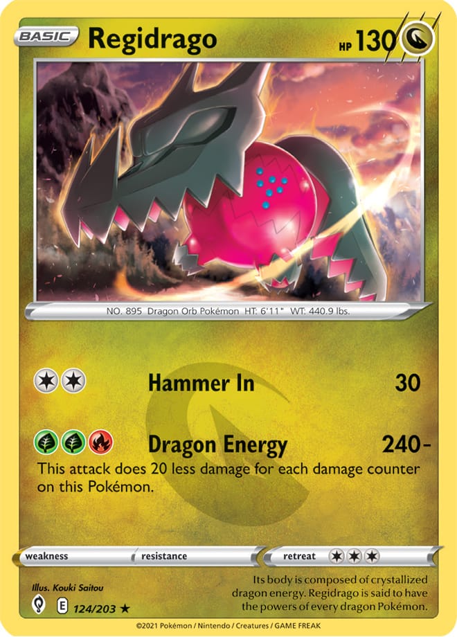 Regidrago - Evolving Skies 124/203 - Rare Holo