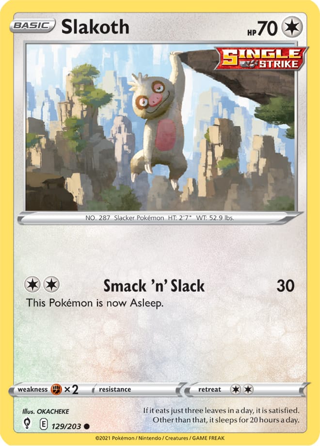 Slakoth - Evolving Skies 129/203 - Common