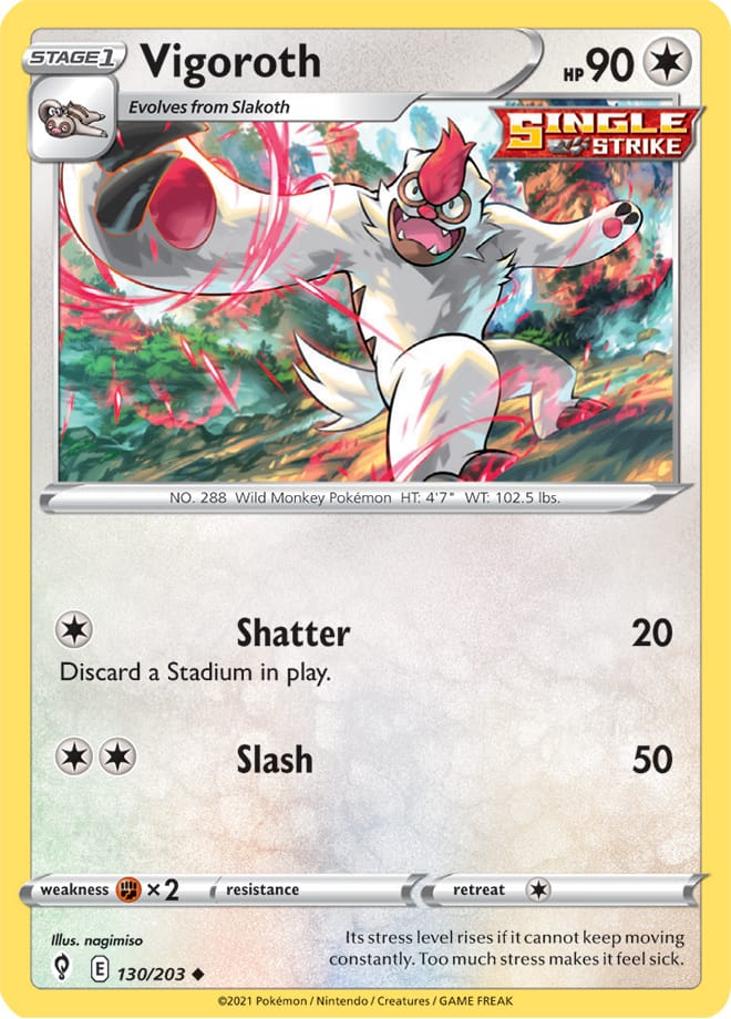 Vigoroth - Evolving Skies 130/203 - Uncommon