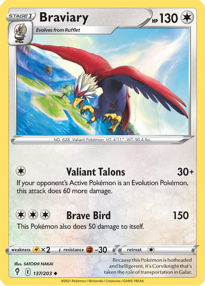 Braviary - Evolving Skies 137/203 - Uncommon