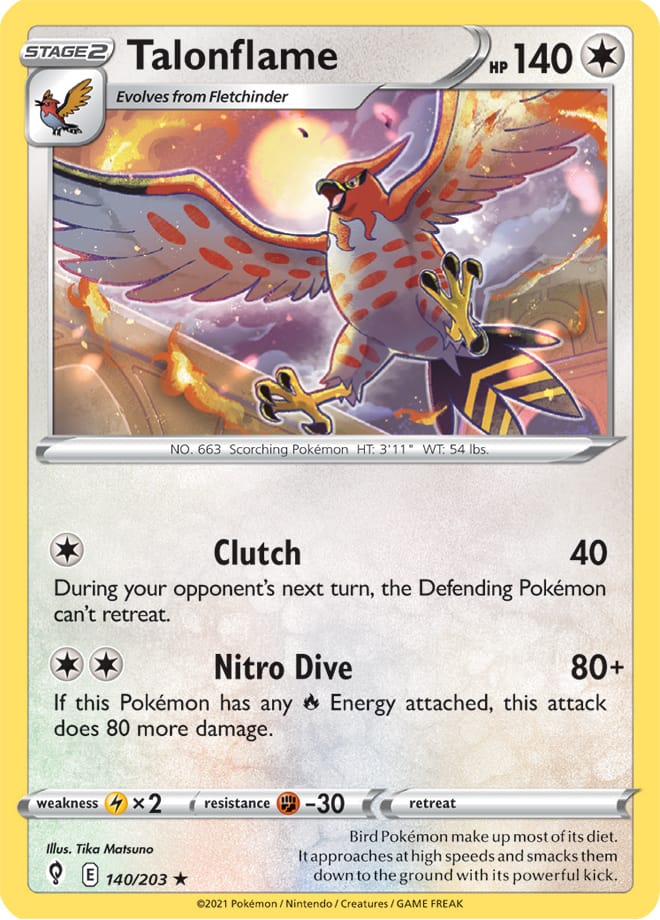Talonflame - Evolving Skies 140/203 - Rare