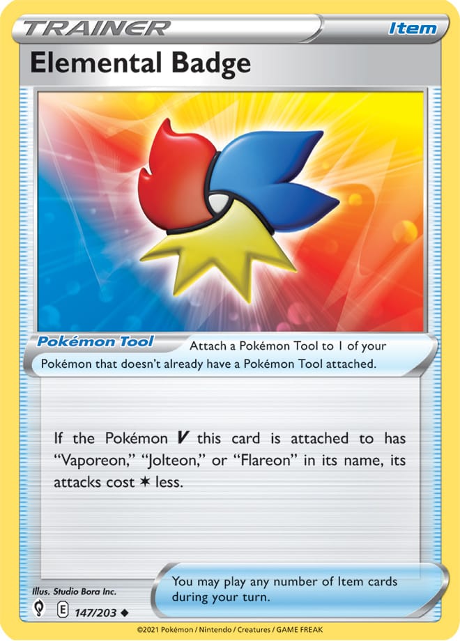 Elemental Badge - Evolving Skies 147/203 - Uncommon