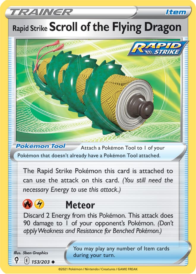 Rapid Strike Scroll of the Flying Dragon - Evolving Skies 153/203 - Uncommon
