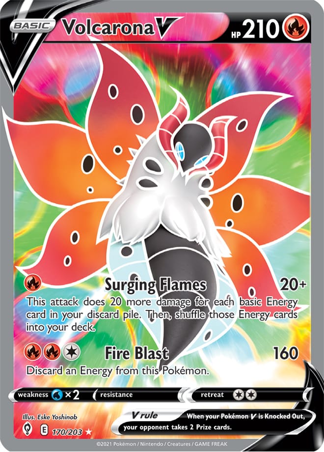 Volcarona V - Evolving Skies 170/203 - Full Art