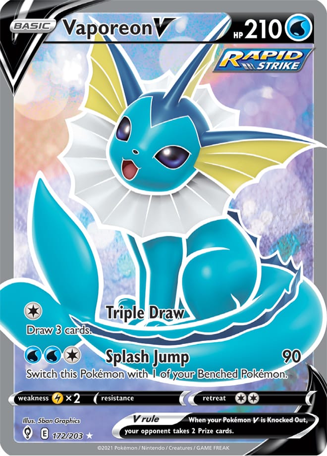 Vaporeon V - Evolving Skies 172/203 - Full Art