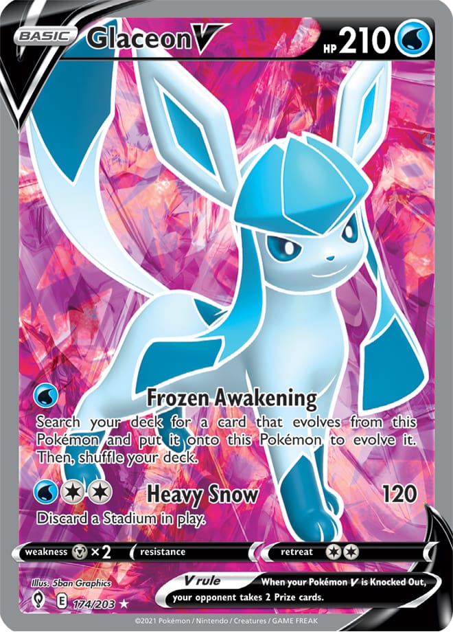 Glaceon V - Evolving Skies 174/203 - Full Art