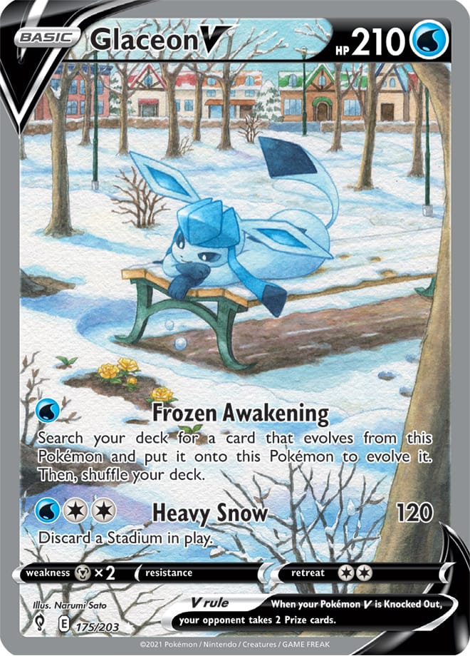 Glaceon V - Evolving Skies 175/203 - Alternate Art