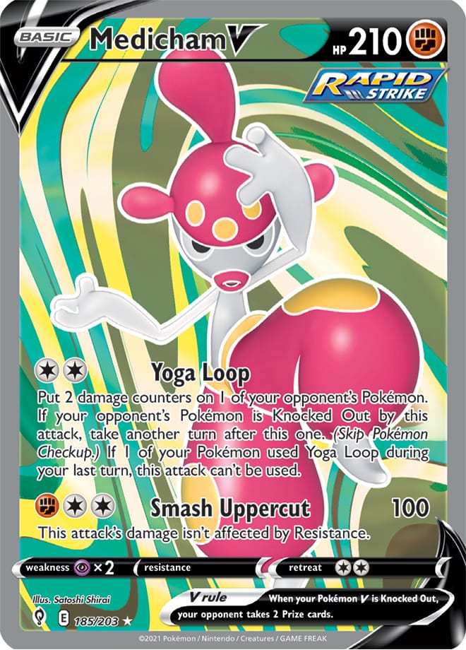 Medicham V - Evolving Skies 185/203 - Full Art