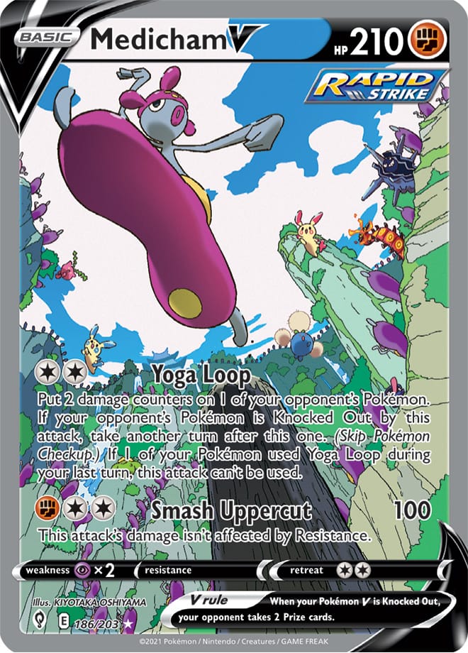 Medicham V - Evolving Skies 186/203 - Alternate Art