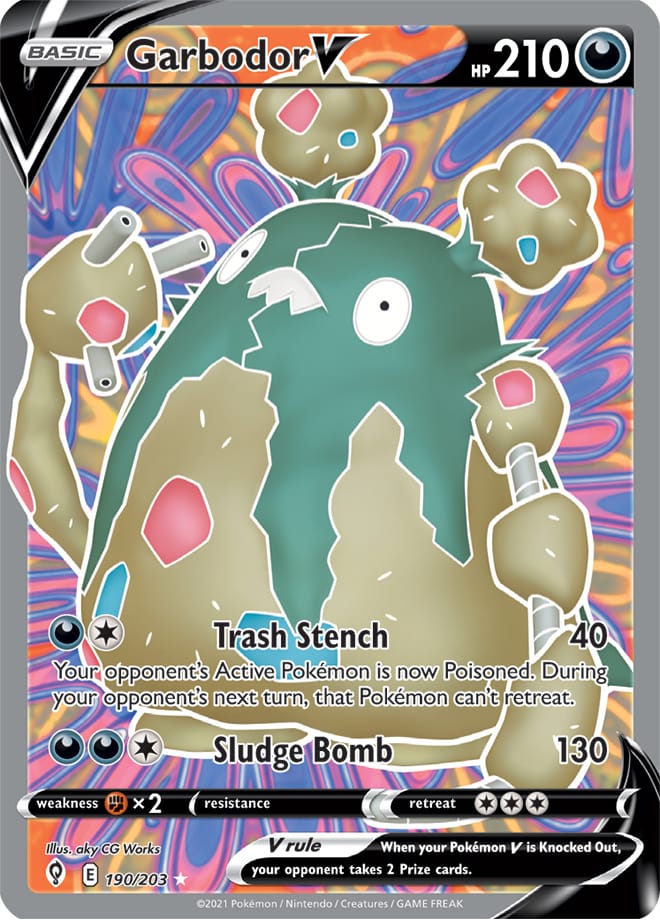 Garbodor V - Evolving Skies 190/203 - Full Art