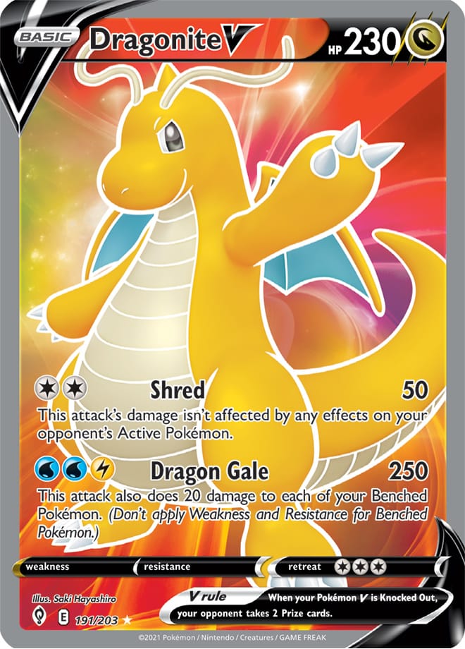 Dragonite V - Evolving Skies 191/203 - Full Art