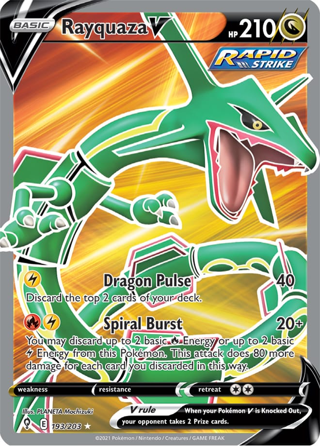 Rayquaza V - Evolving Skies 193/203 - Full Art