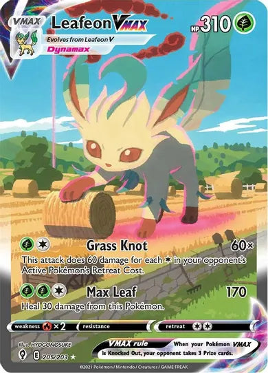 Leafeon VMAX - Evolving Skies 205/203 - Alternate Art