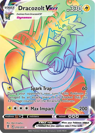 Dracozolt VMAX - Evolving Skies 210/203 - Secret Rare