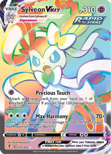 Sylveon VMAX - Evolving Skies 211/203 - Secret Rare
