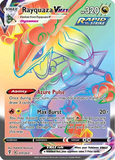 Rayquaza VMAX - Evolving Skies 217/203 - Secret Rare